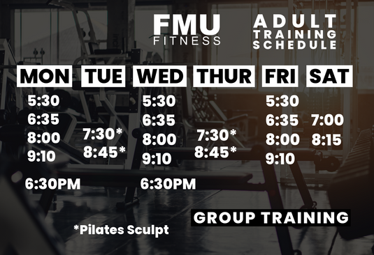 Adult Class Schedule