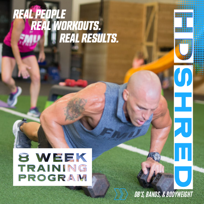 HD SHRED 8 WEEK TRAINING PROGRAM (29 Workouts) Instant Digital Access